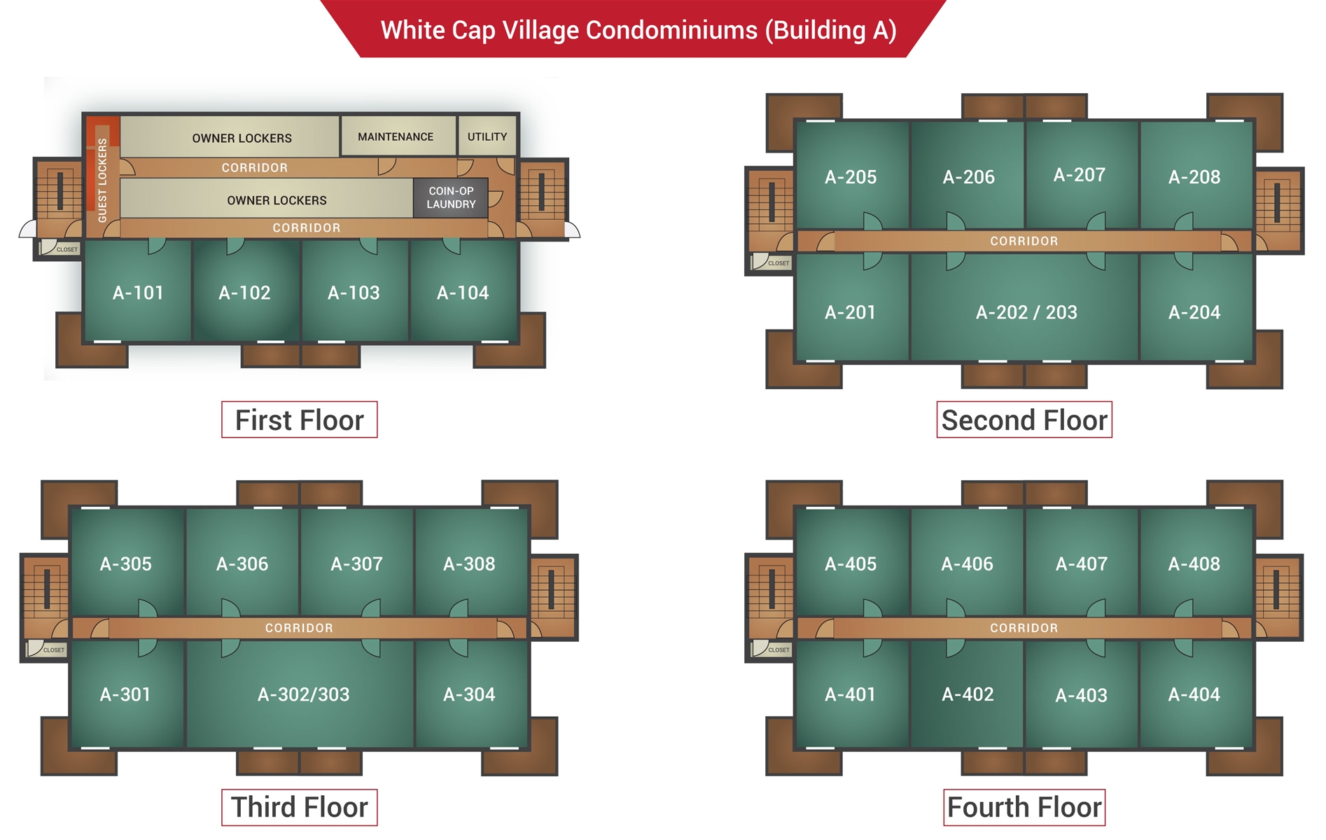 Floor Plan for White Cap A-308 - Sunday River Condo